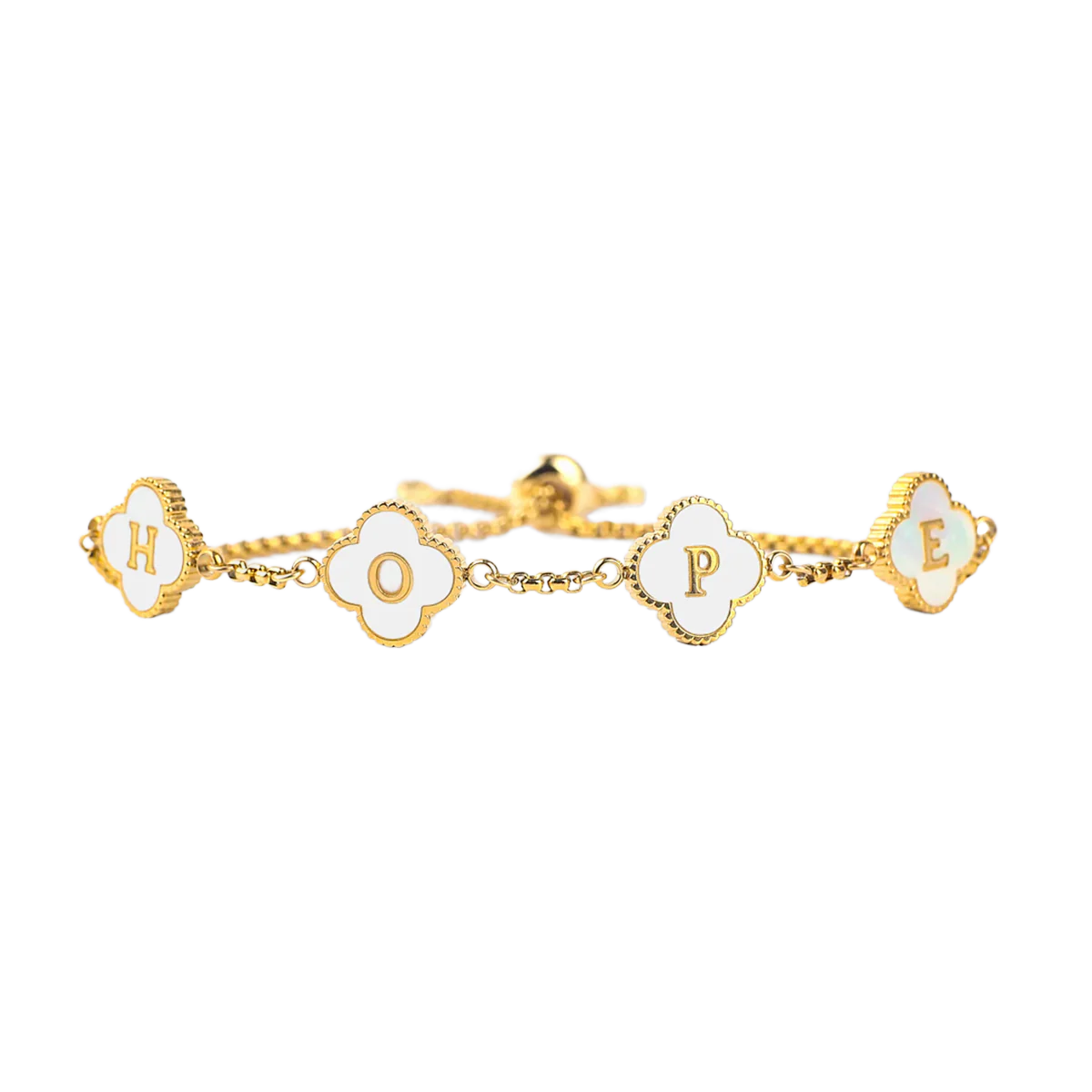 Clover Custom Name Bracelet - Image 6