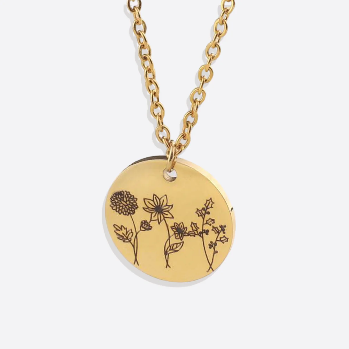 Birth Flower Bouquet Necklace - Image 5