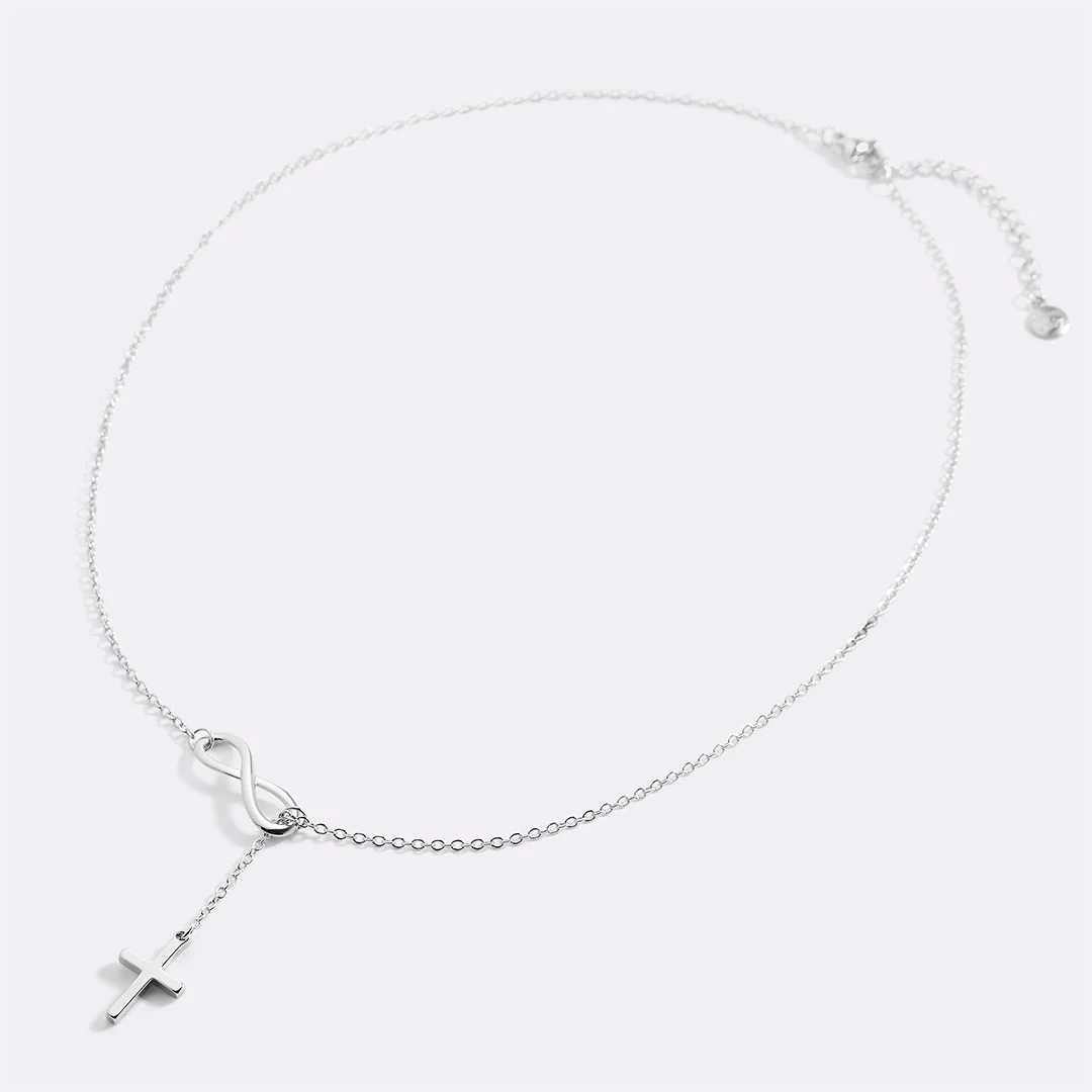 Infinity Cross Pendant Necklace - Image 10
