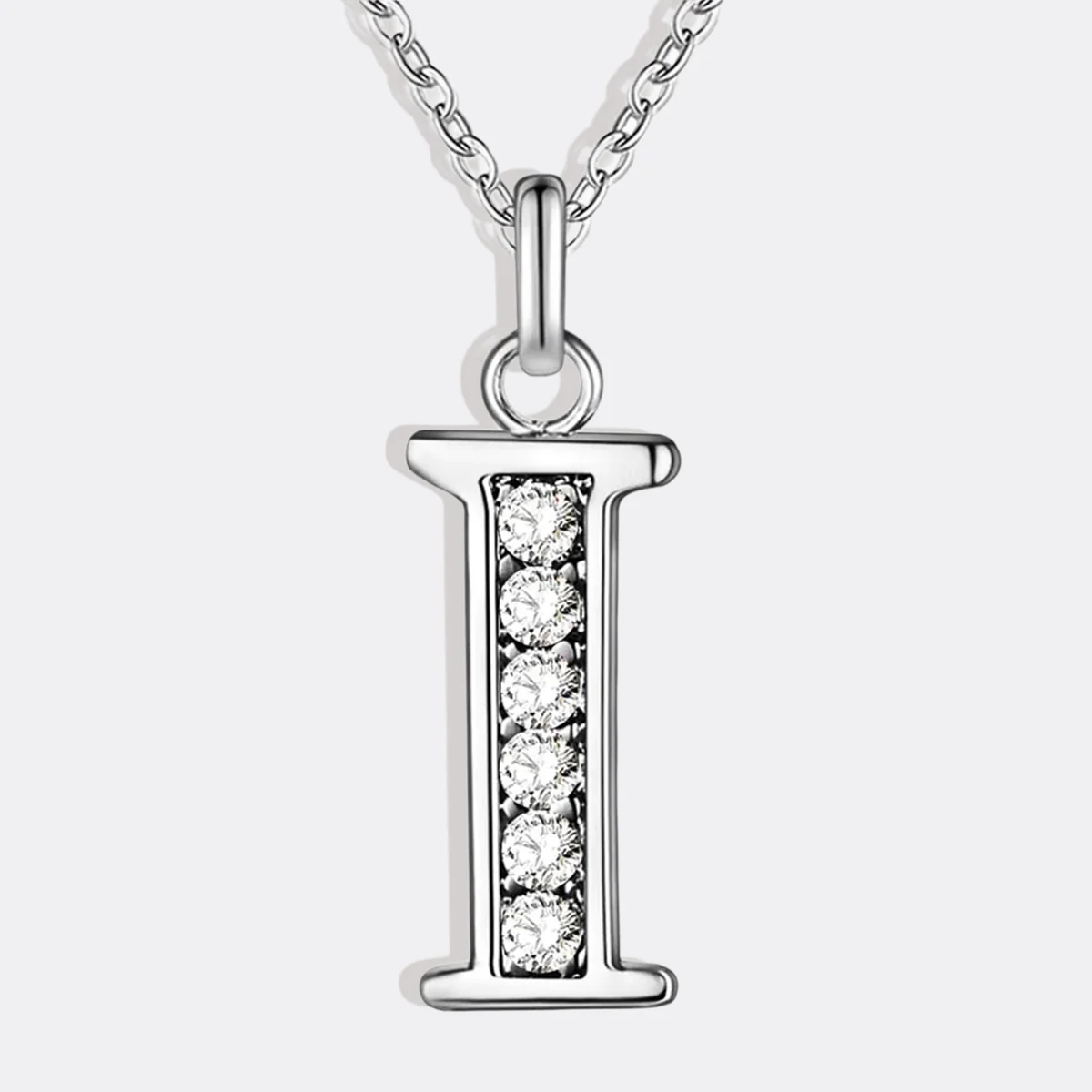 Crystal Accent Letter Satellite Necklace - Image 109
