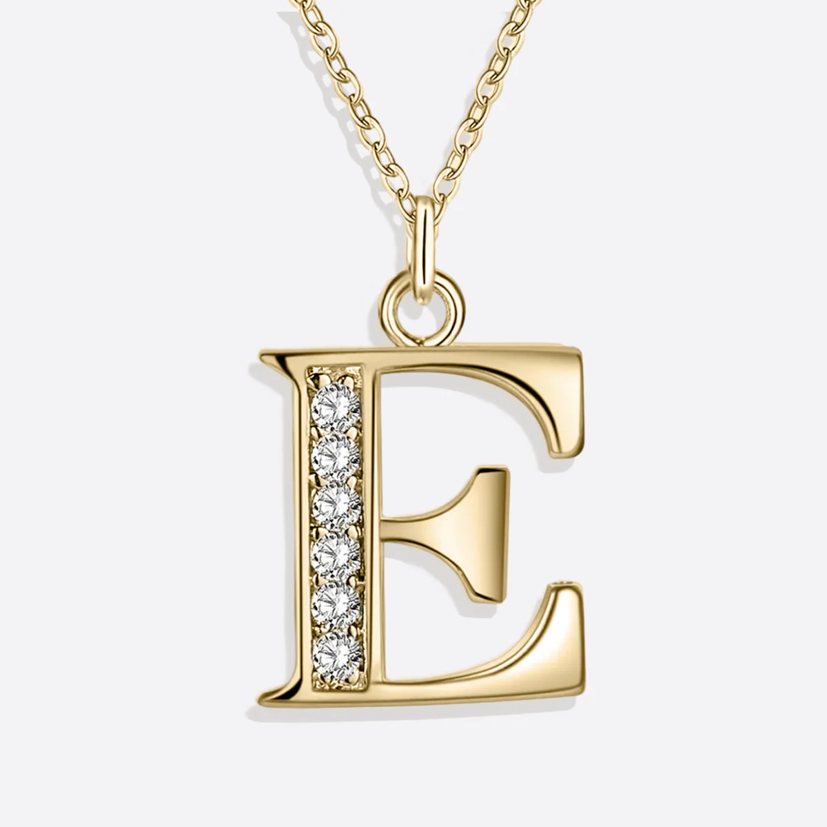 Crystal Accent Letter Satellite Necklace - Image 153