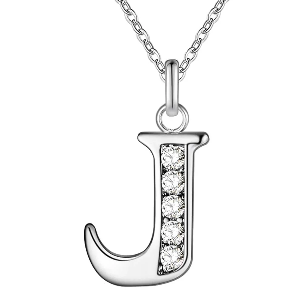Crystal Accent Letter Satellite Necklace - Image 27