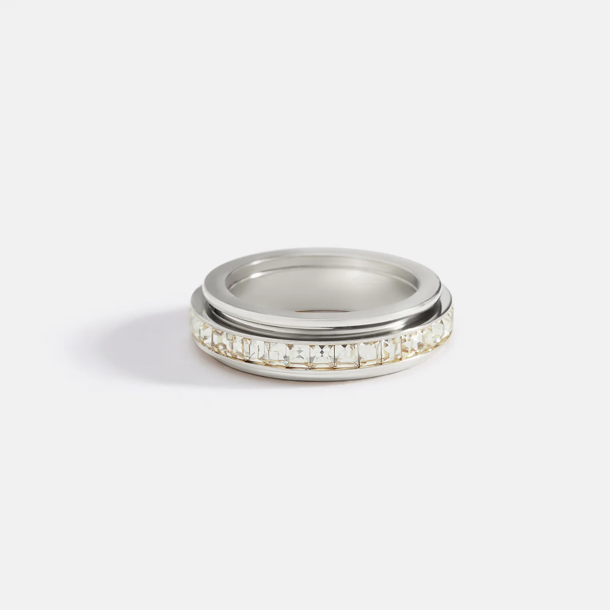 Crystal Statement Spinning Fidget Ring - Image 19