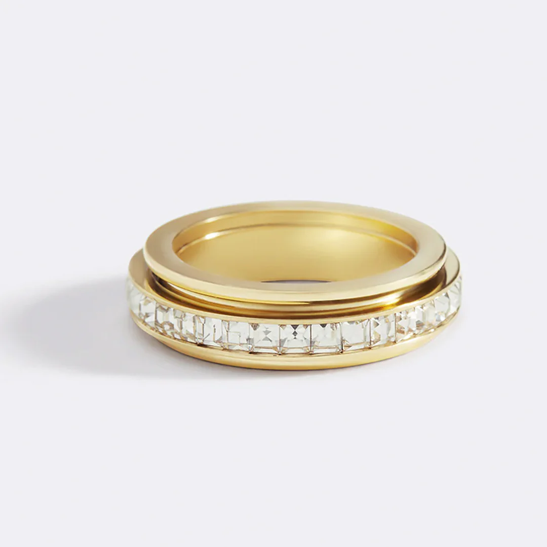 Crystal Statement Spinning Fidget Ring - Image 34