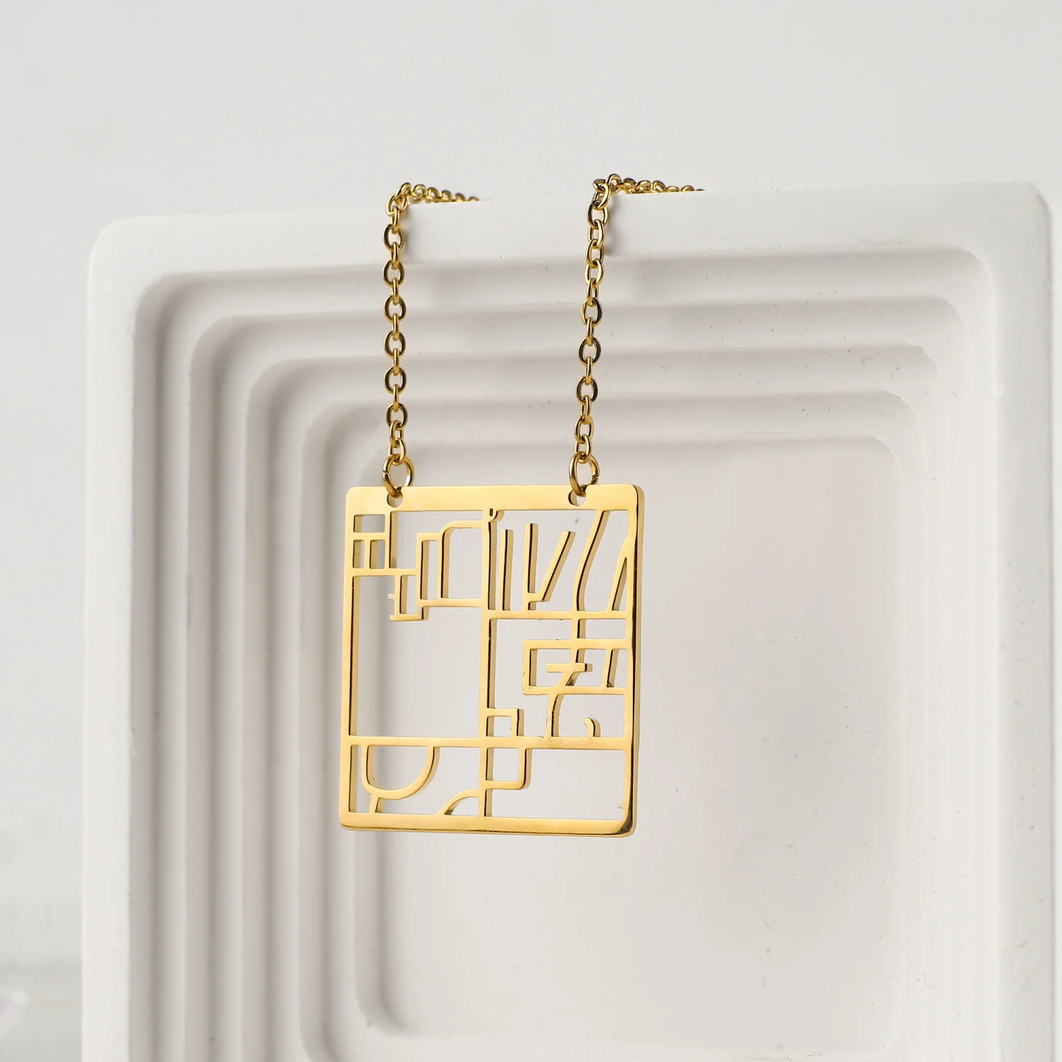 Custom Map Pendant Necklace - Image 10