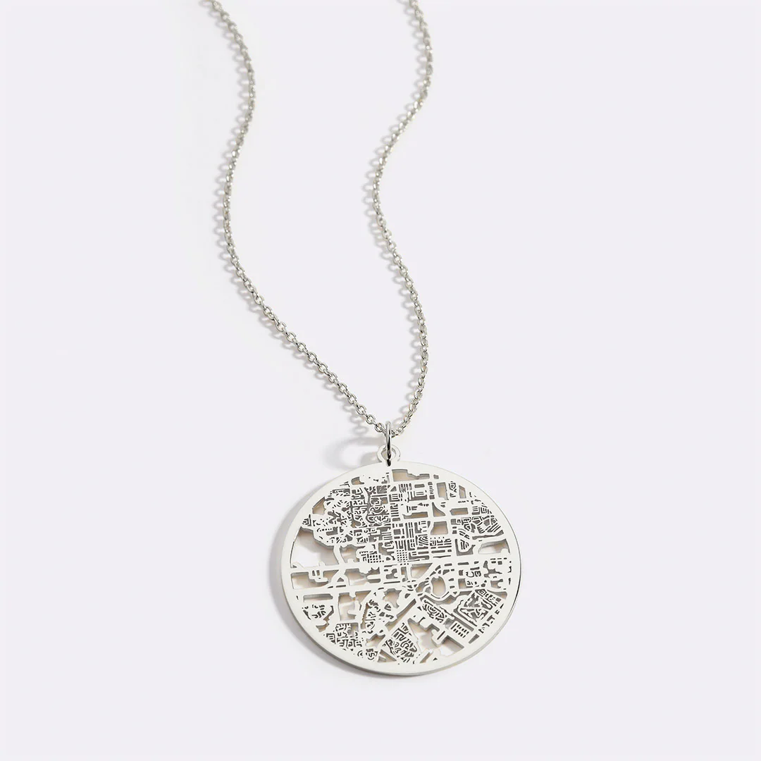 Custom Map Pendant Necklace - Image 64