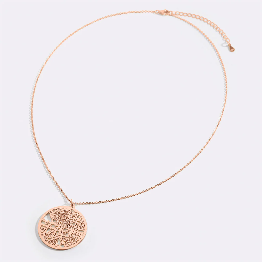 Custom Map Pendant Necklace - Image 66