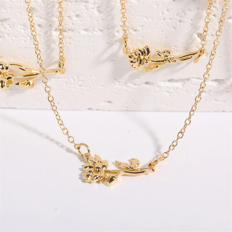 Dainty Birth Flower Necklace - Image 4