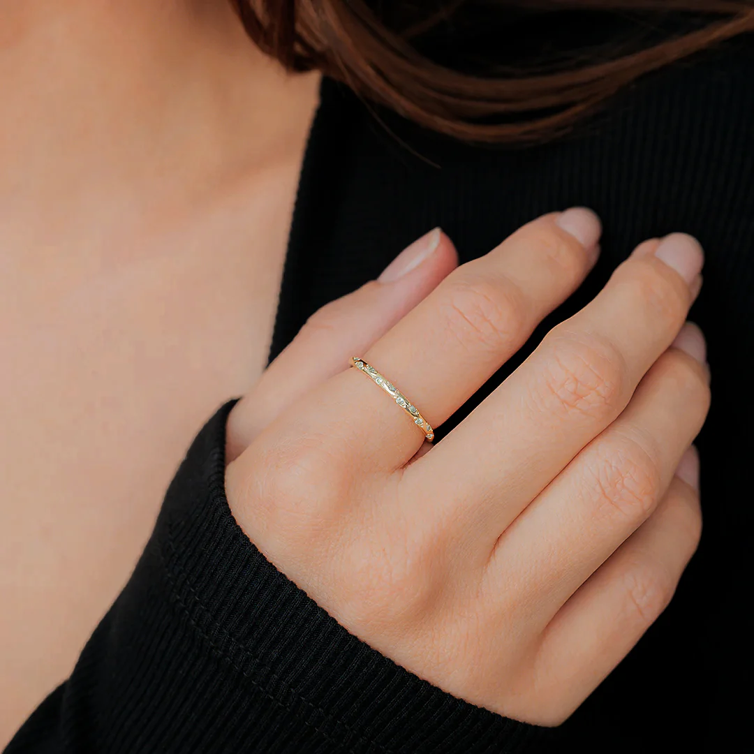Dainty Constellation Birthstone Ring - Image 3