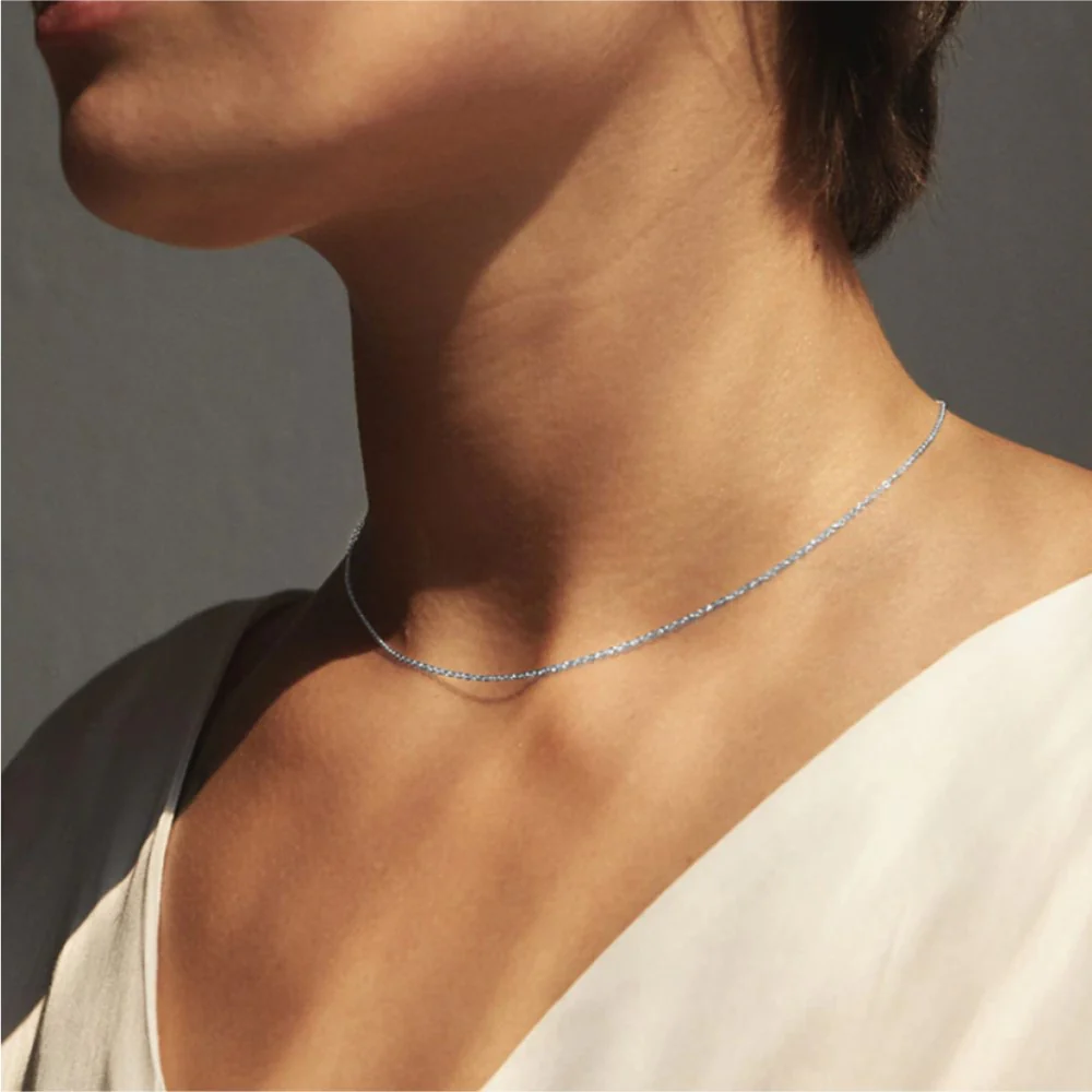 Dainty Cable Chain Necklace - Image 7