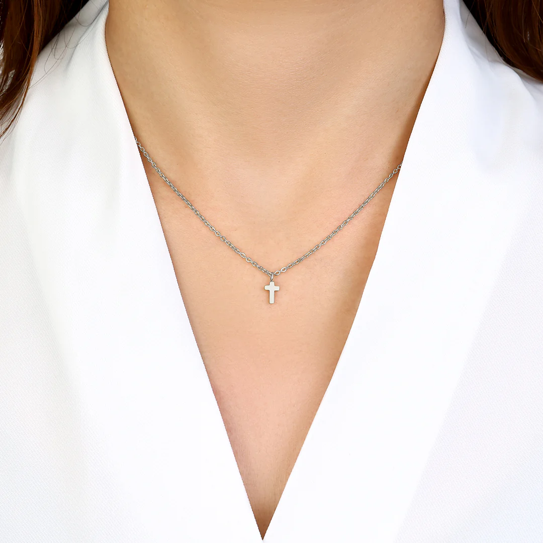 Dainty Cross Pendant - Image 5