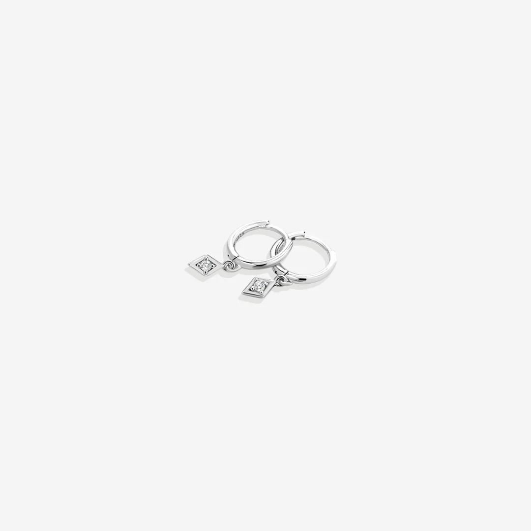 Dainty Diamond Charm Earrings - Image 15