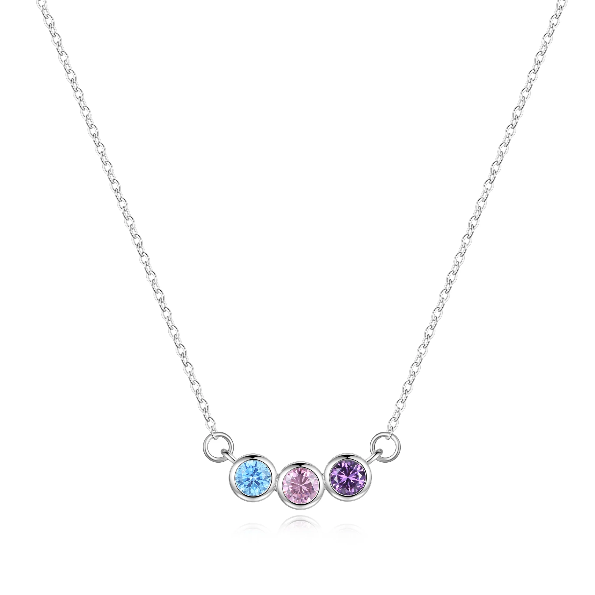 Dainty Family Birthstones Necklace - Image 20
