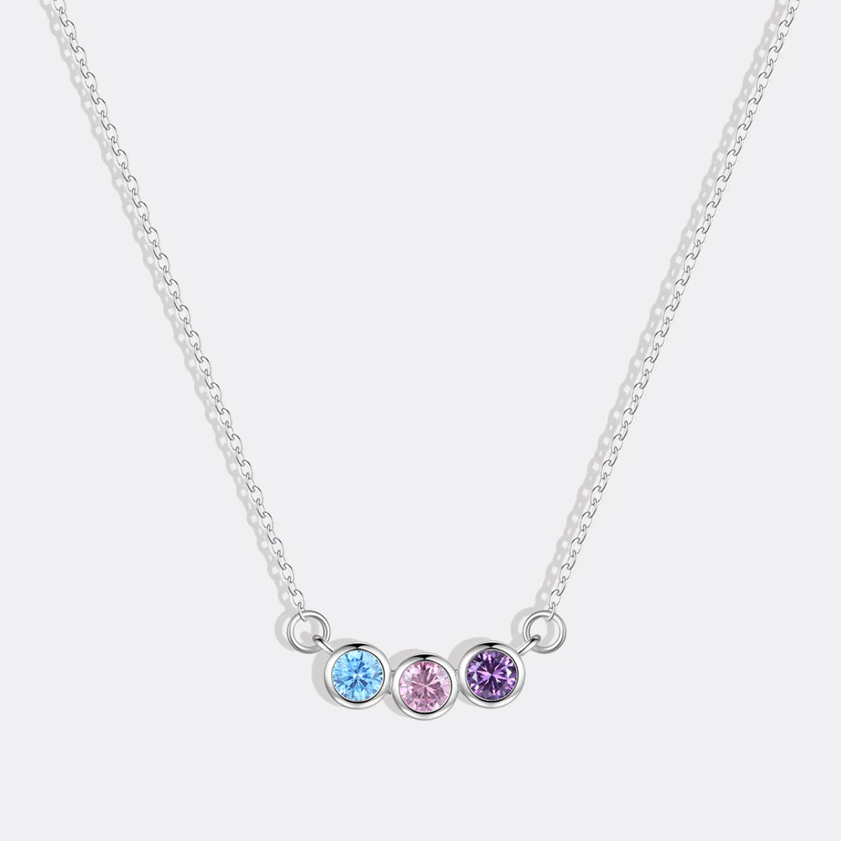 Dainty Family Birthstones Necklace - Image 46