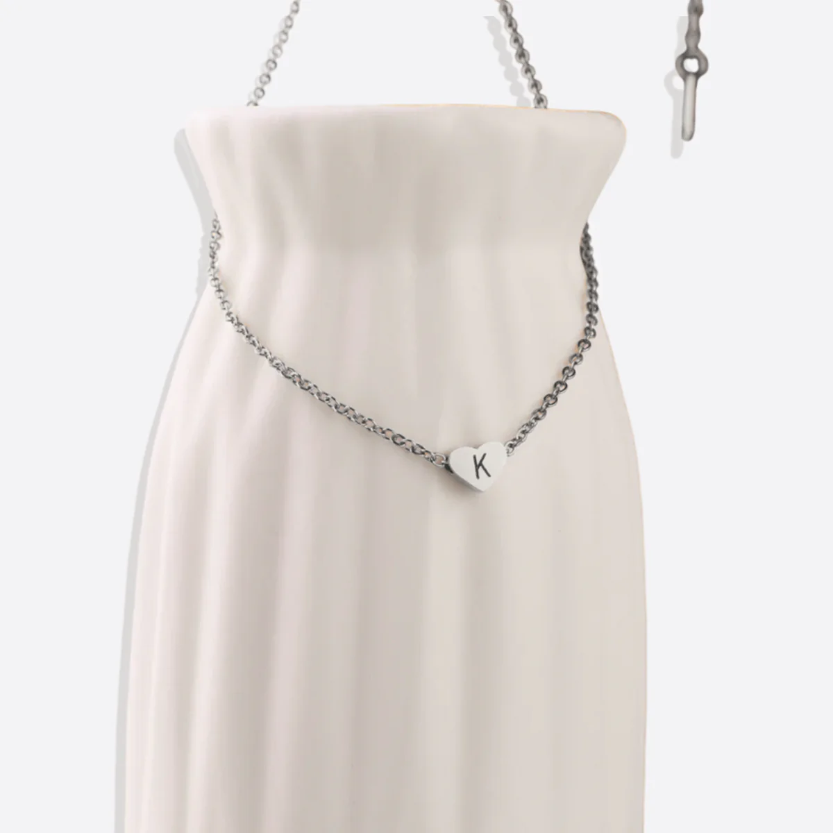 Dainty Heart Initial Necklace - Image 11