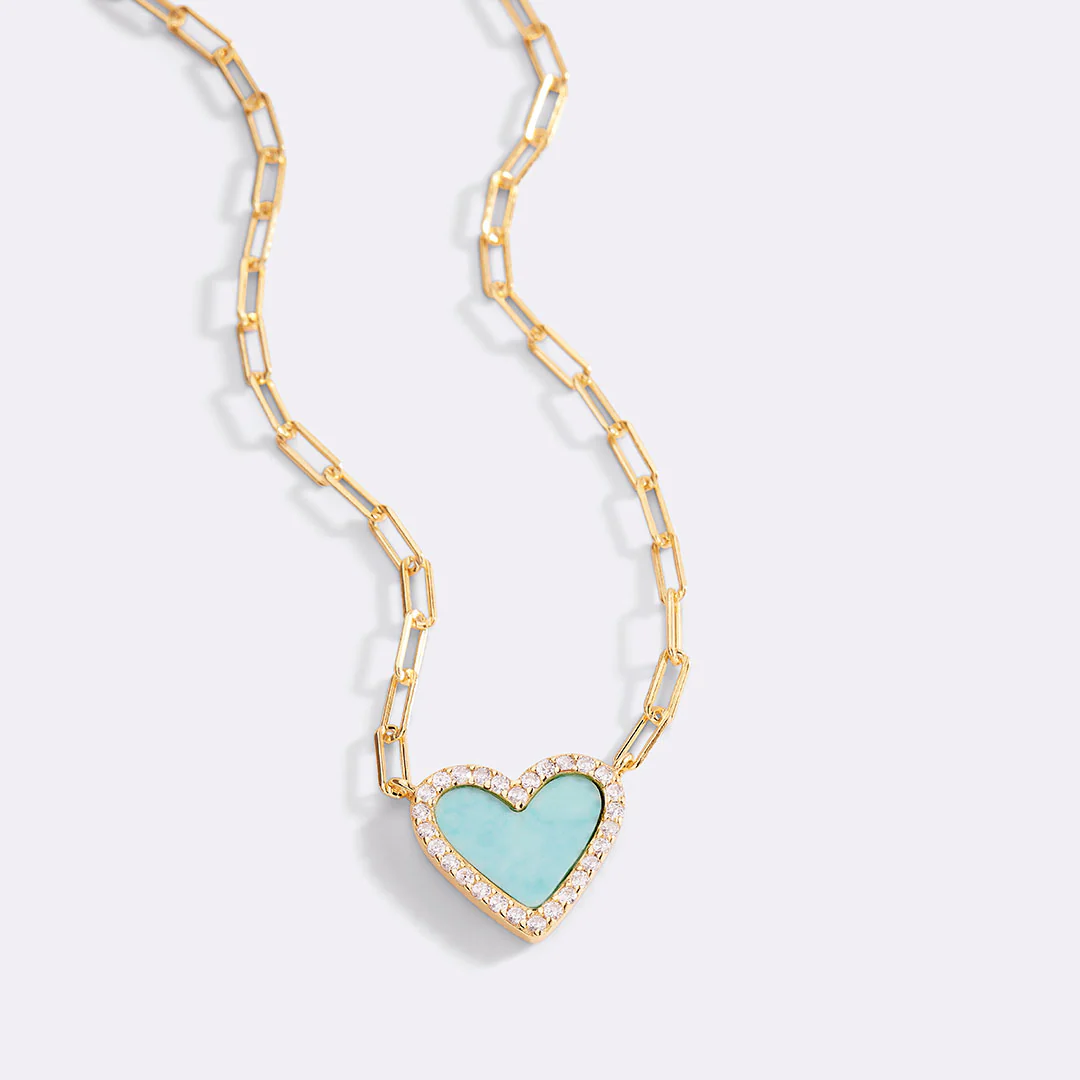 Dainty Heart Paperclip Necklace - Image 22