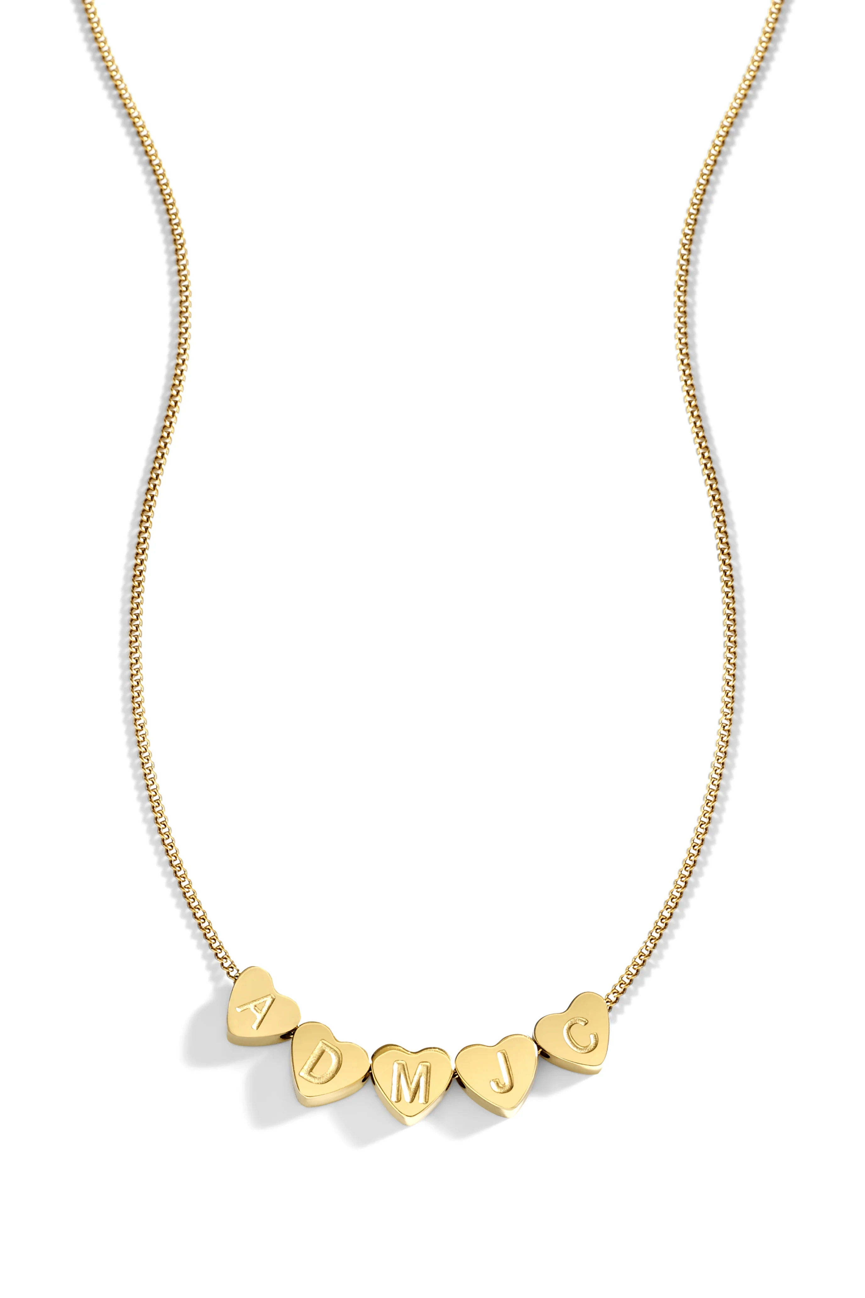 Dainty Heart Stacking Initial Necklace - Image 15