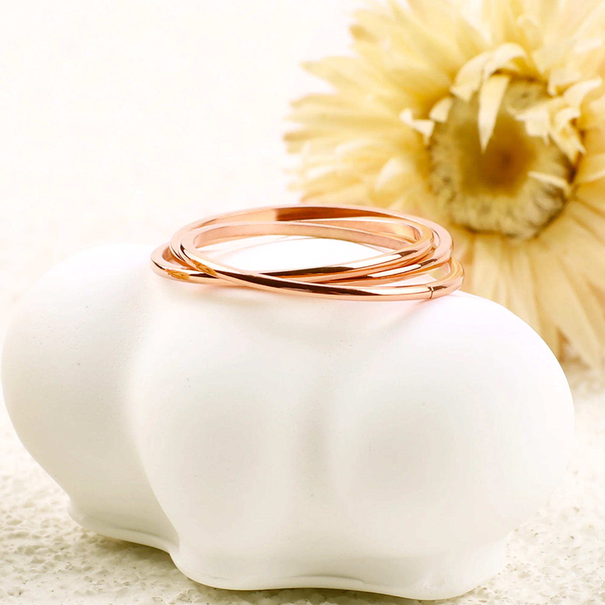 Dainty Interlocking Fidget Ring - Image 21