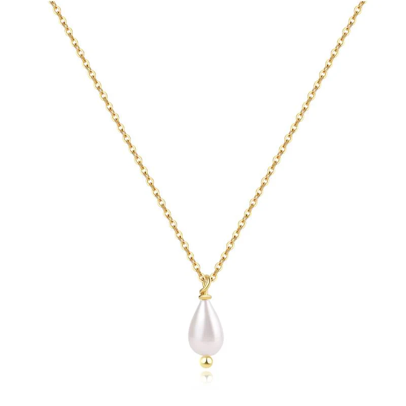 Dainty Pearl Drop Necklace - Image 13