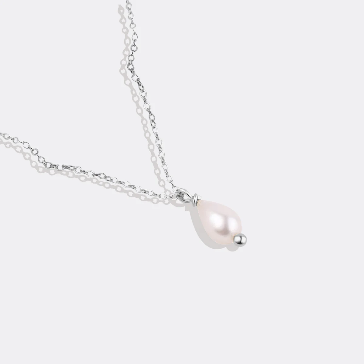 Dainty Pearl Drop Necklace - Image 15