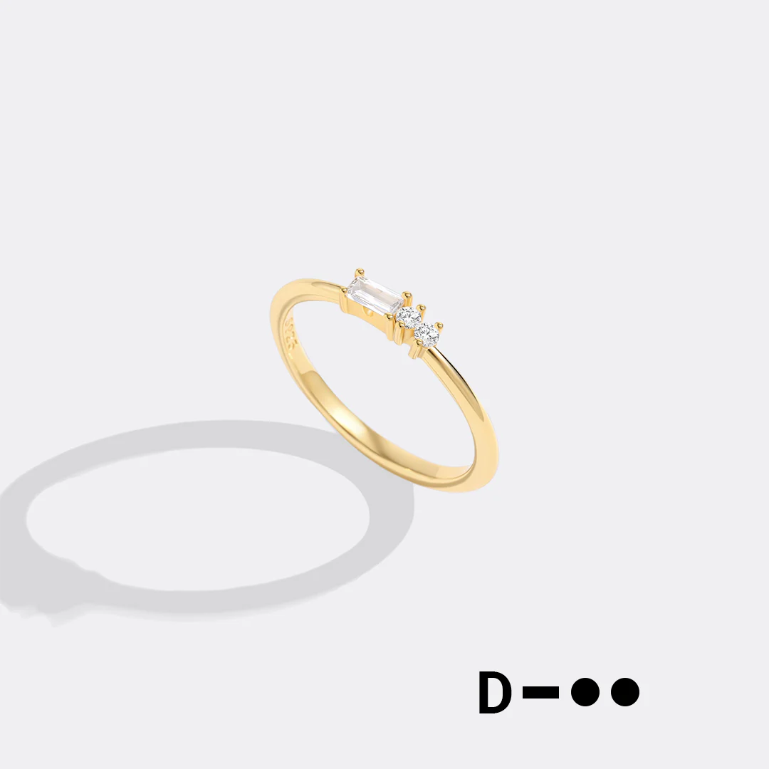 Dainty Personalized Morse Code Ring - Image 8