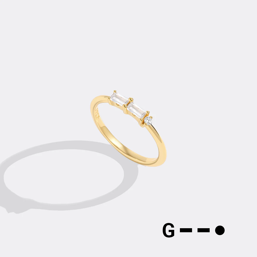 Dainty Personalized Morse Code Ring - Image 11