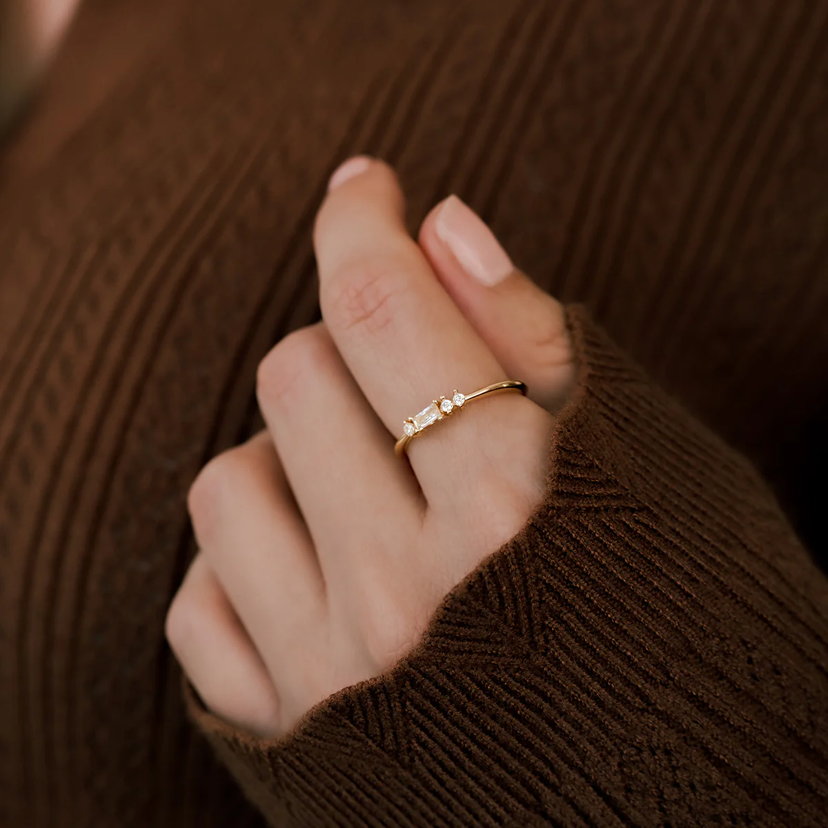 Dainty Personalized Morse Code Ring - Image 31