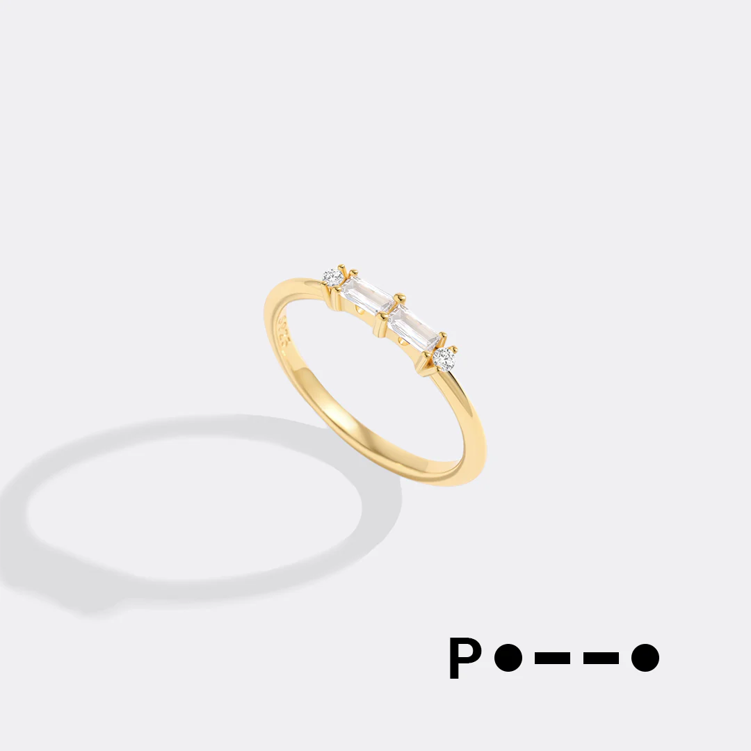 Dainty Personalized Morse Code Ring - Image 20