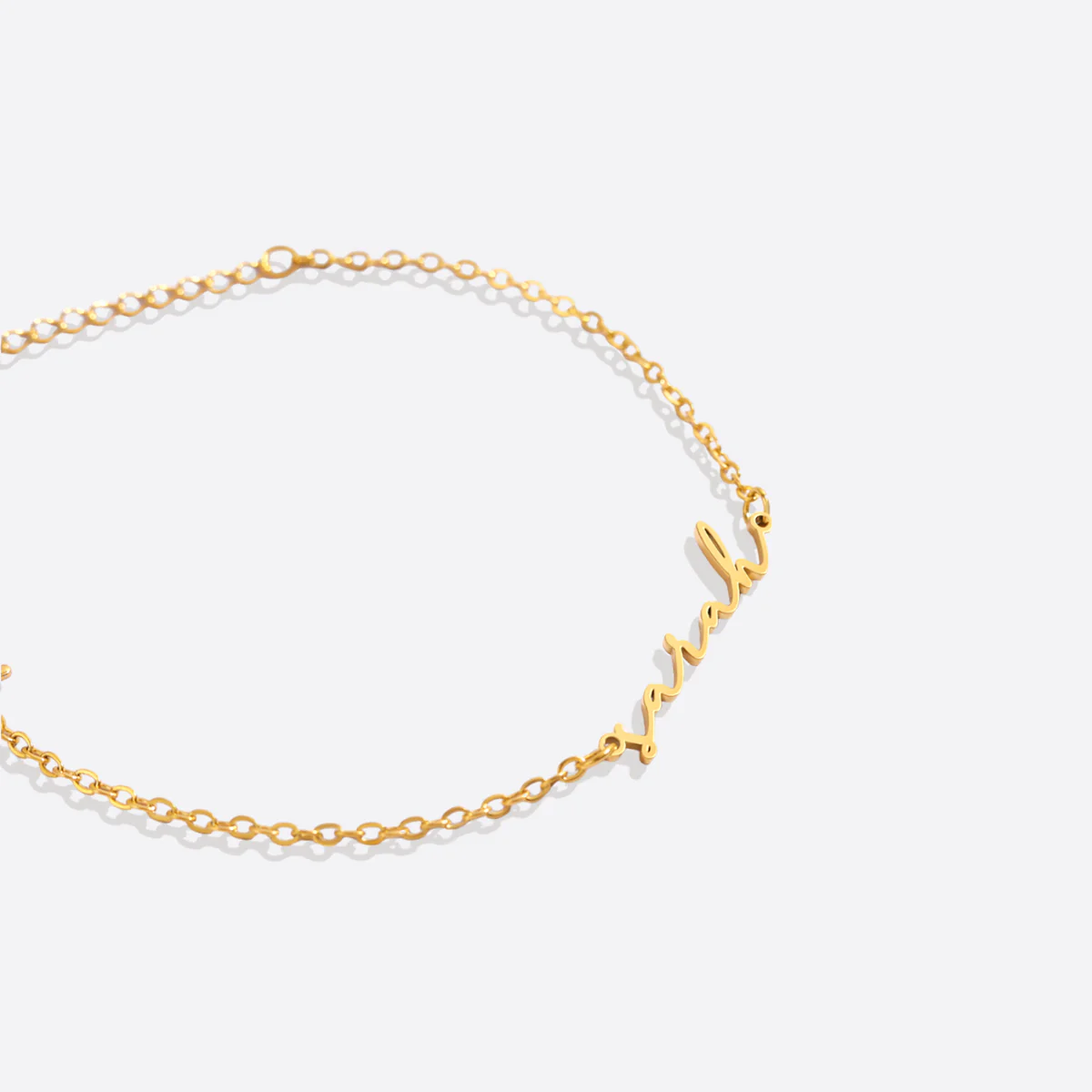 Dainty Script Name Bracelet - Image 7