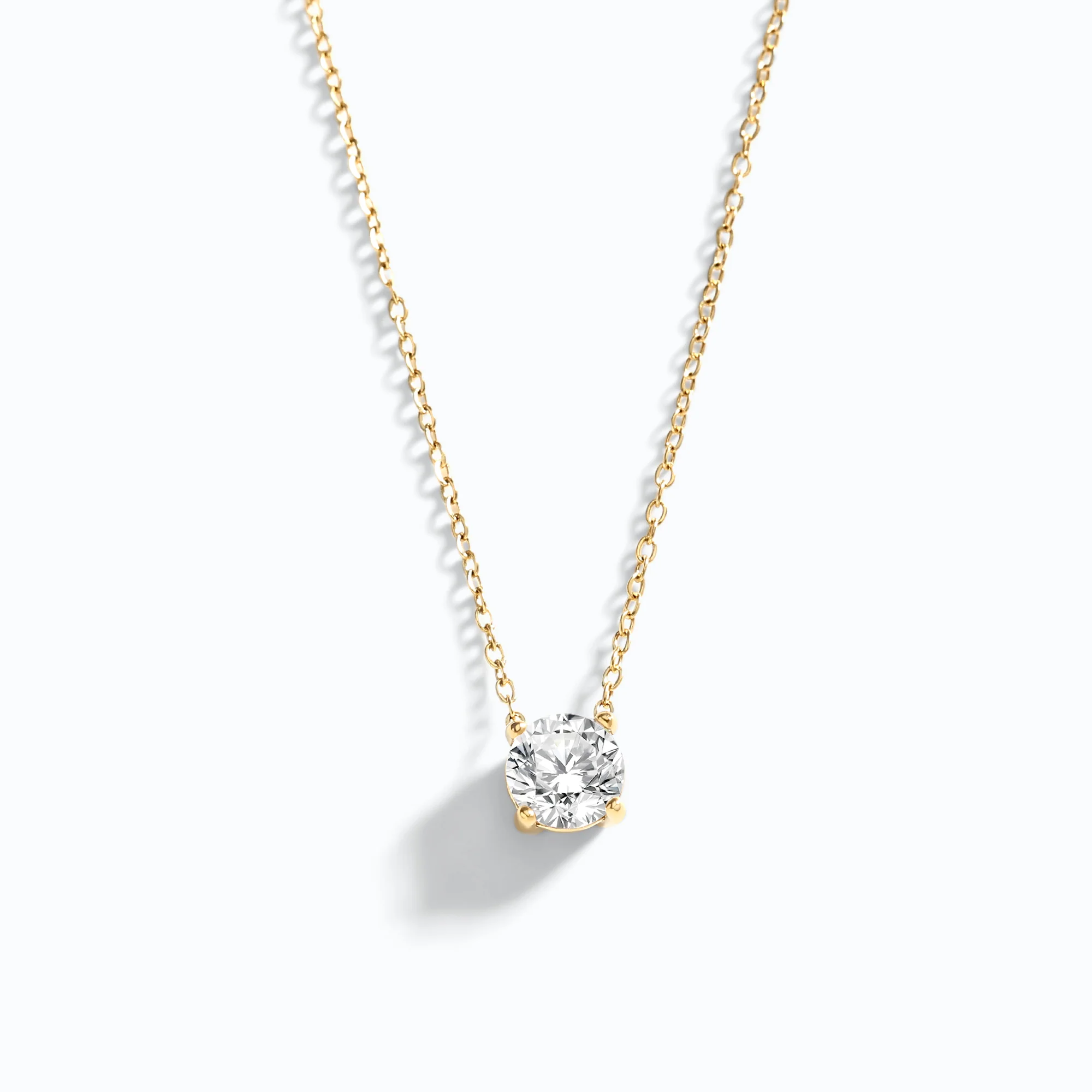 Dainty Solitaire Pendant Necklace - Image 8