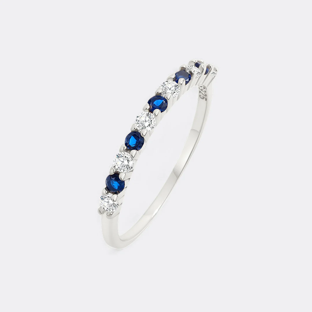 Diamond & Gemstone Stackable Ring - Image 20