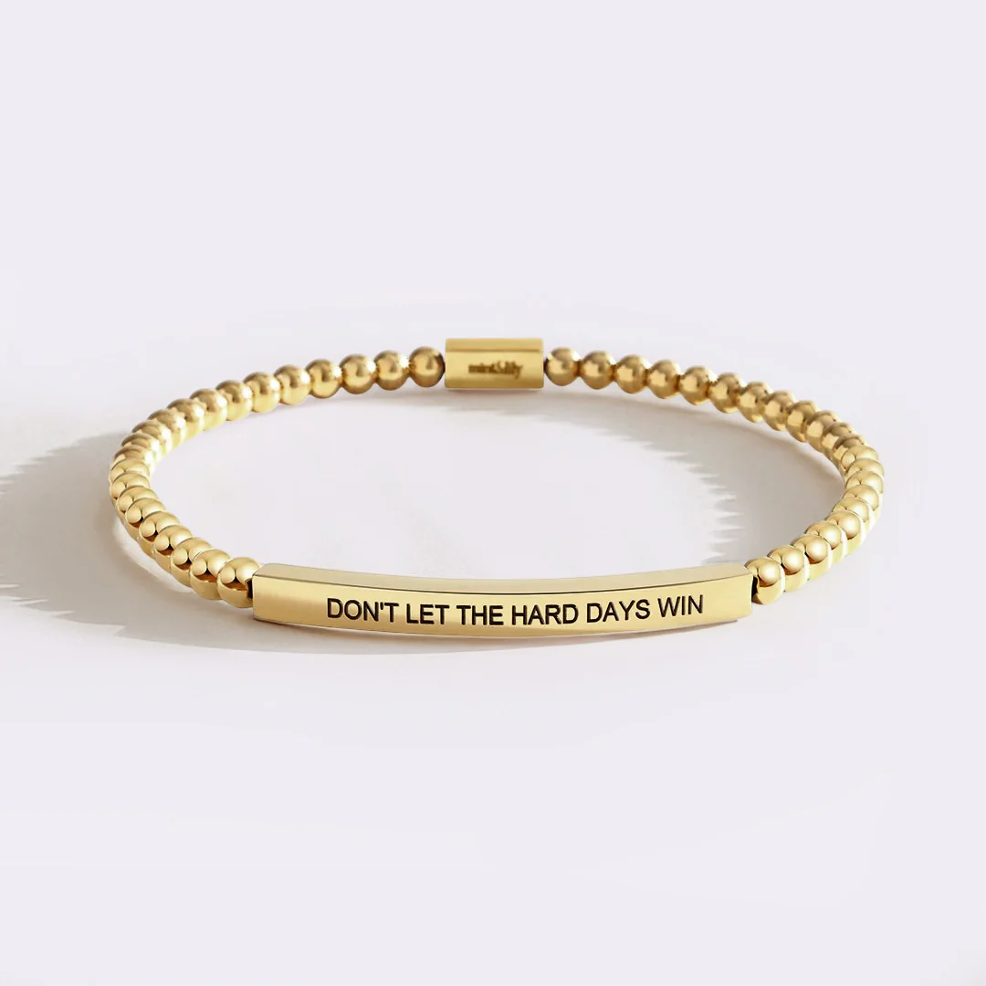 Don't Let The Hard Days Win Beaded Inspire Bracelet - Image 49