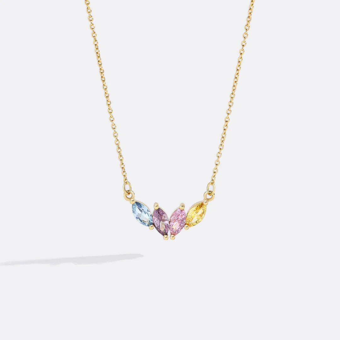 Elegant Family Birthstone Necklace - Image 9
