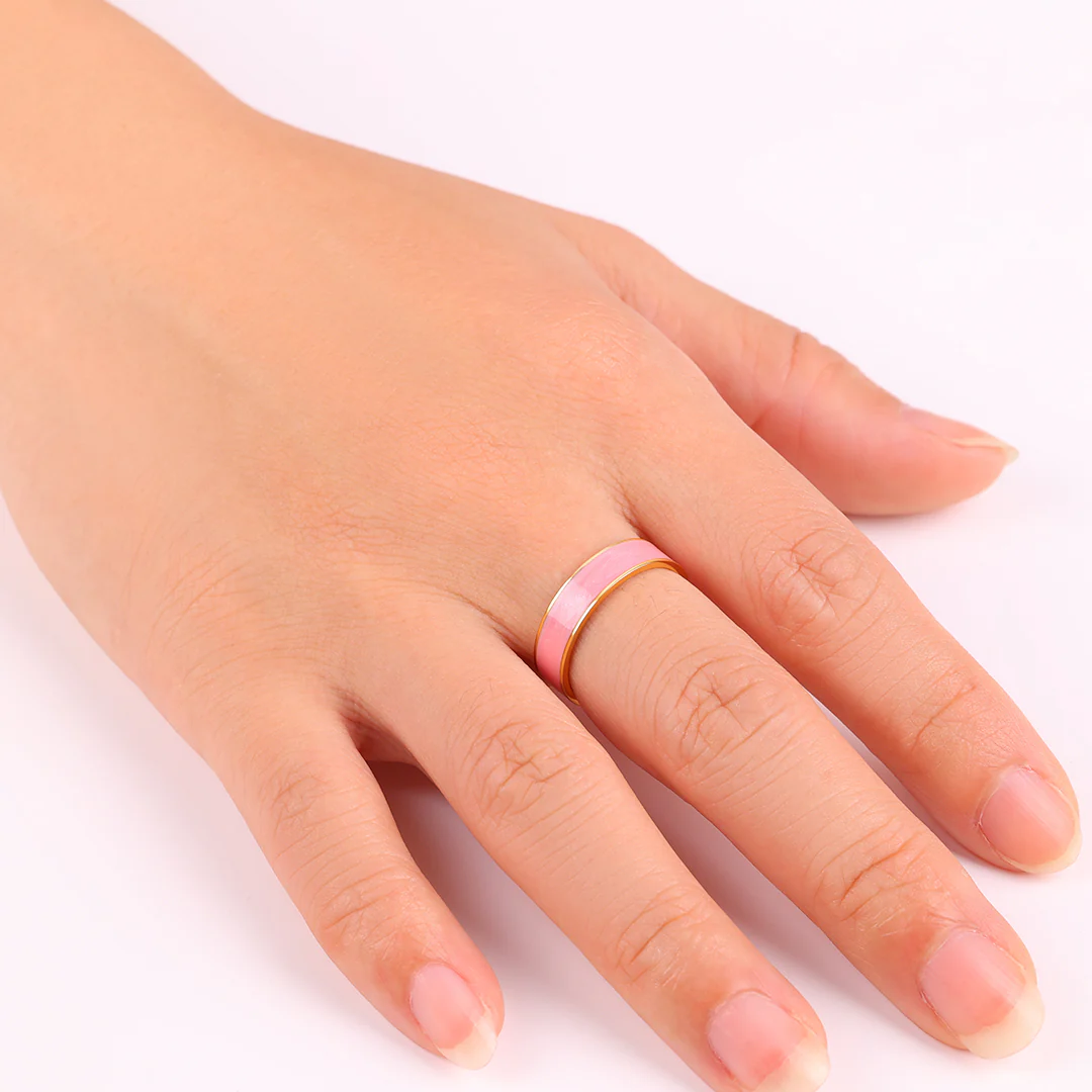 Enamel Band Ring - Image 3