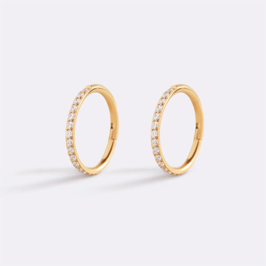 Eternity Crystal Cartilage Hoop Earrings | 16g - Image 47