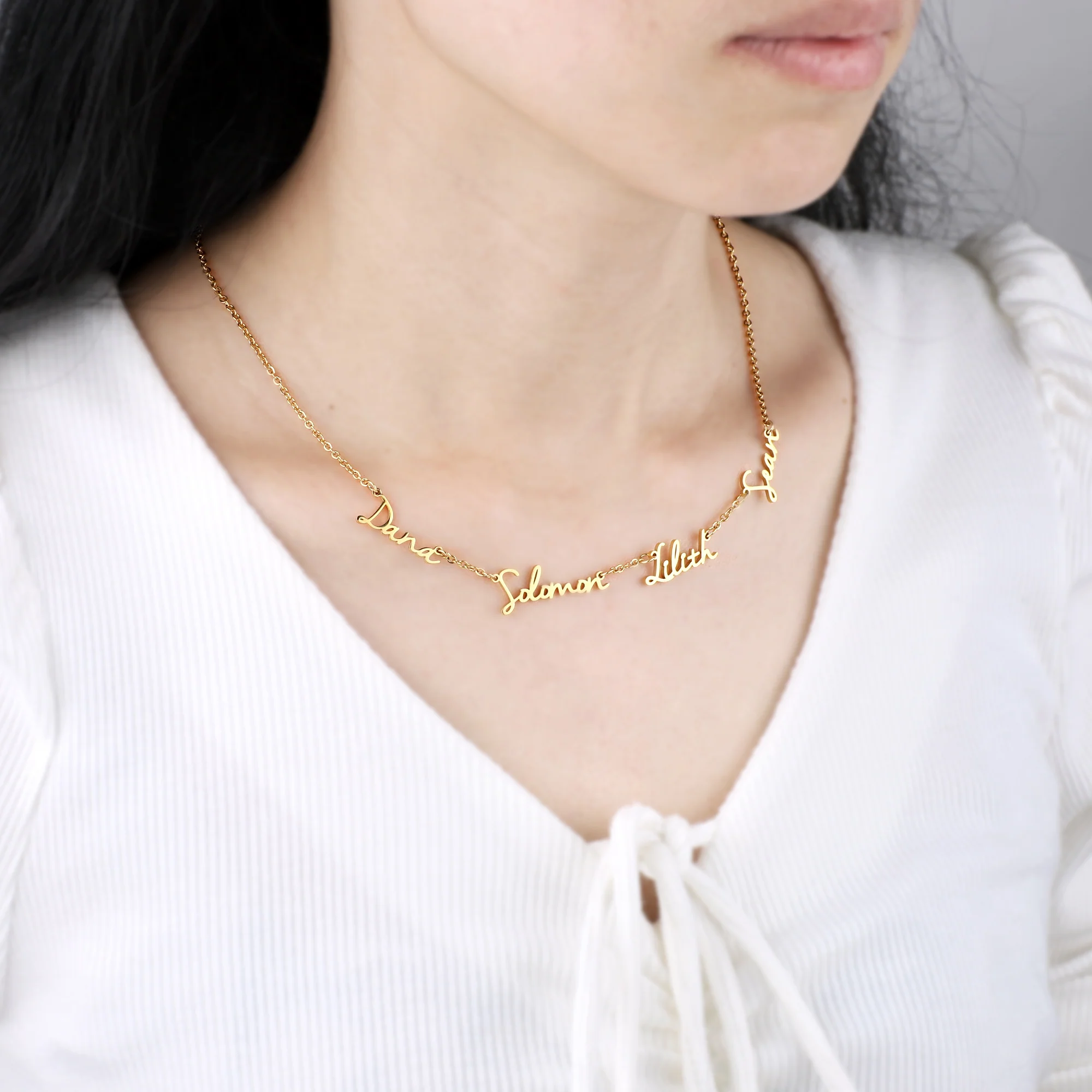 Fairy Multiple Name Necklace | Add Up to 4 Names - Image 82