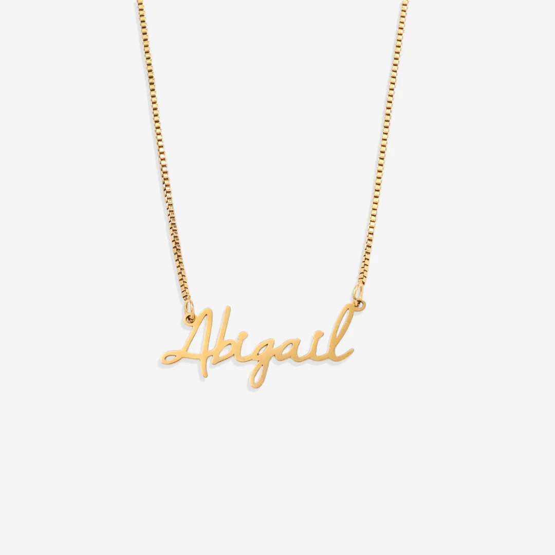Fairy Name Necklace with Box Chain - Image 20