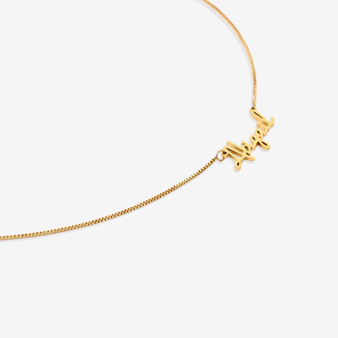 Fairy Name Necklace with Box Chain - Image 29