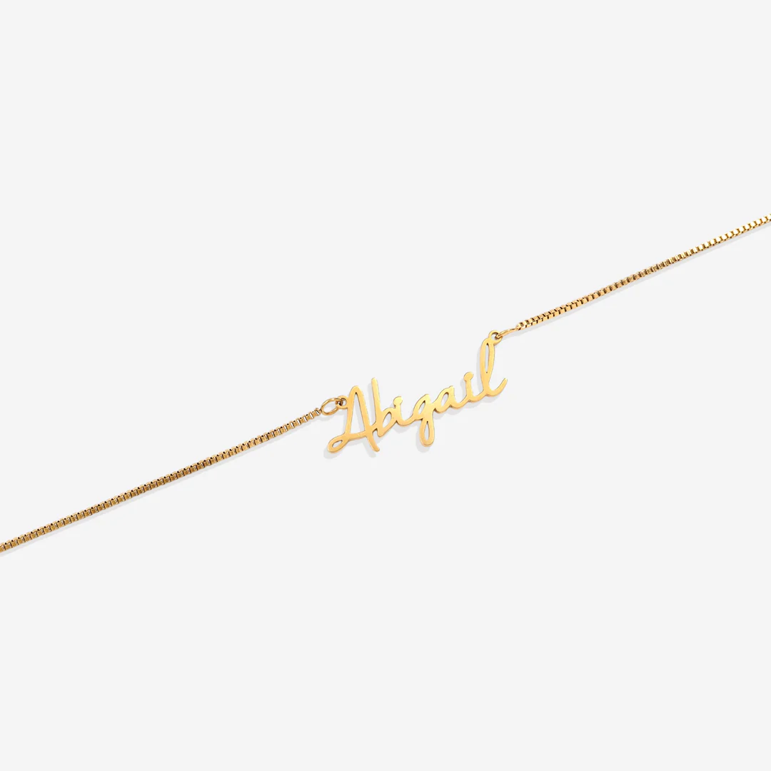 Fairy Name Necklace with Box Chain - Image 32