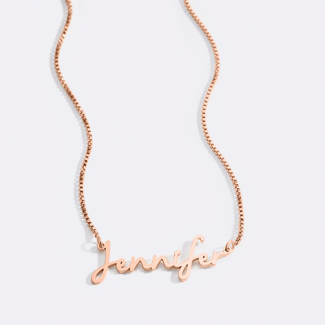 Fairy Name Necklace with Box Chain - Image 75