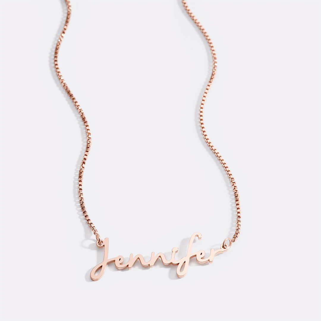 Fairy Name Necklace with Box Chain - Image 79