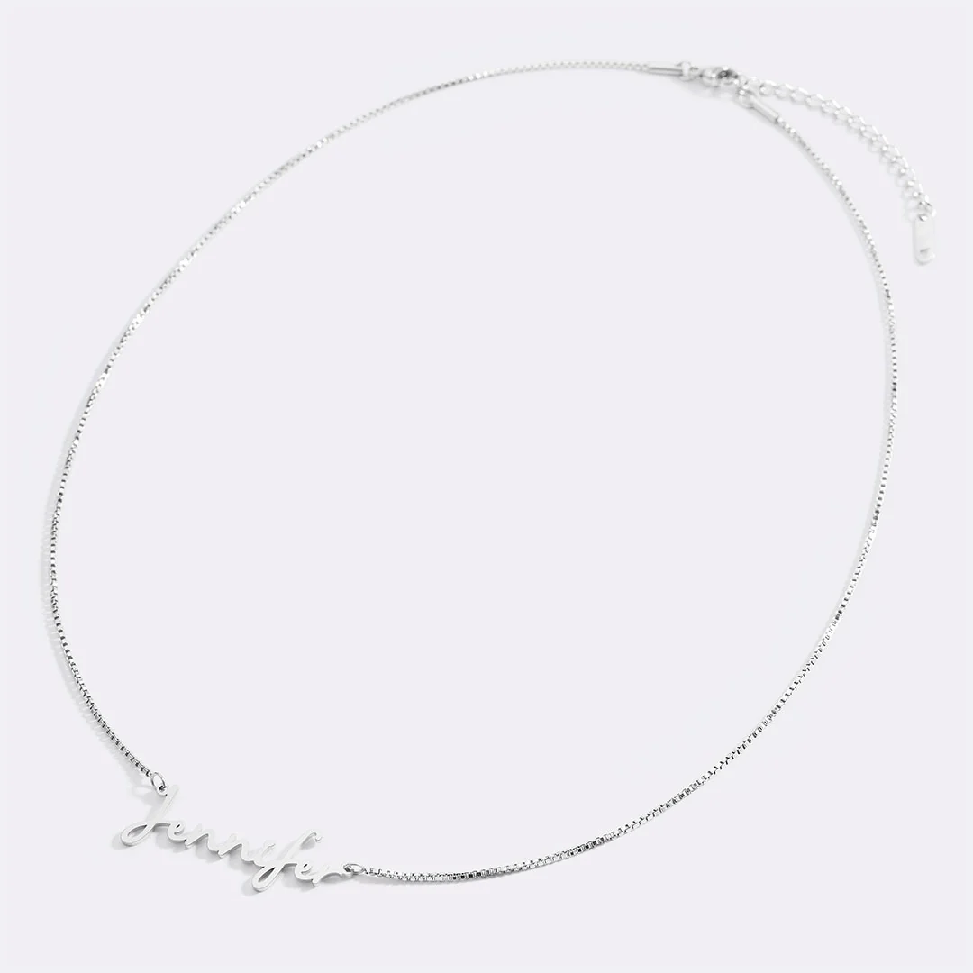Fairy Name Necklace with Box Chain - Image 82