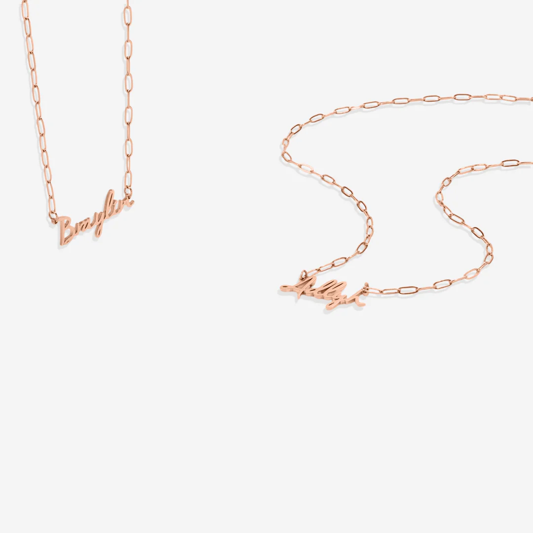 Fairy Name Necklace with Paperclip Chain - Image 25