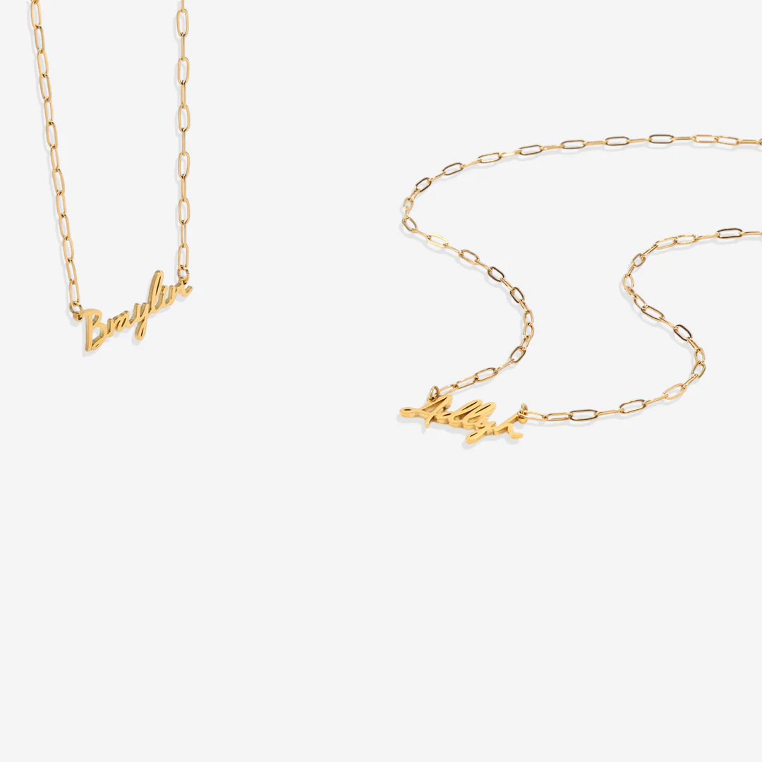 Fairy Name Necklace with Paperclip Chain - Image 27