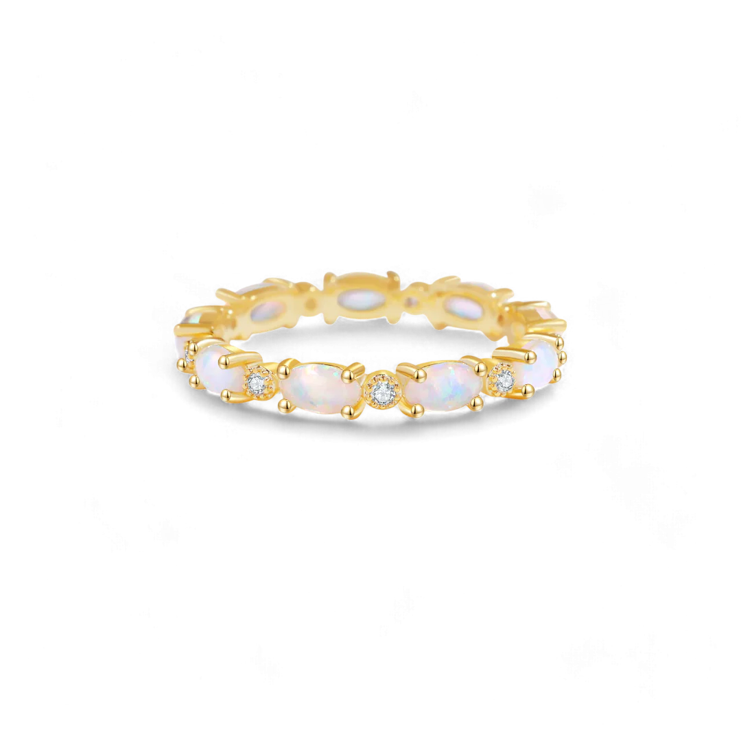 Eternity Fire Opal Ring - Image 11