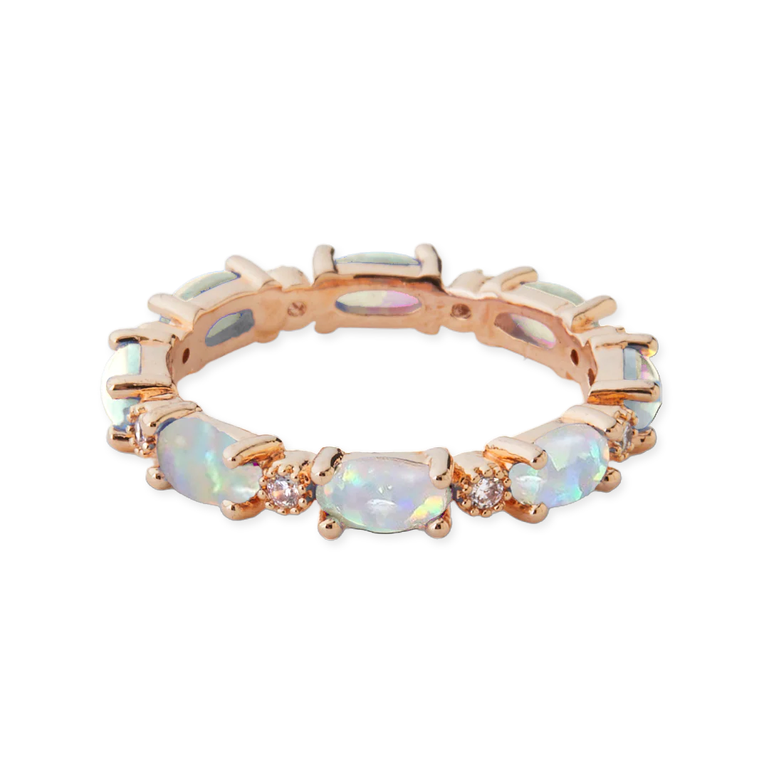 Eternity Fire Opal Ring - Image 17