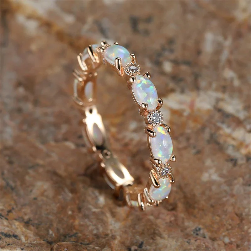 Eternity Fire Opal Ring - Image 25