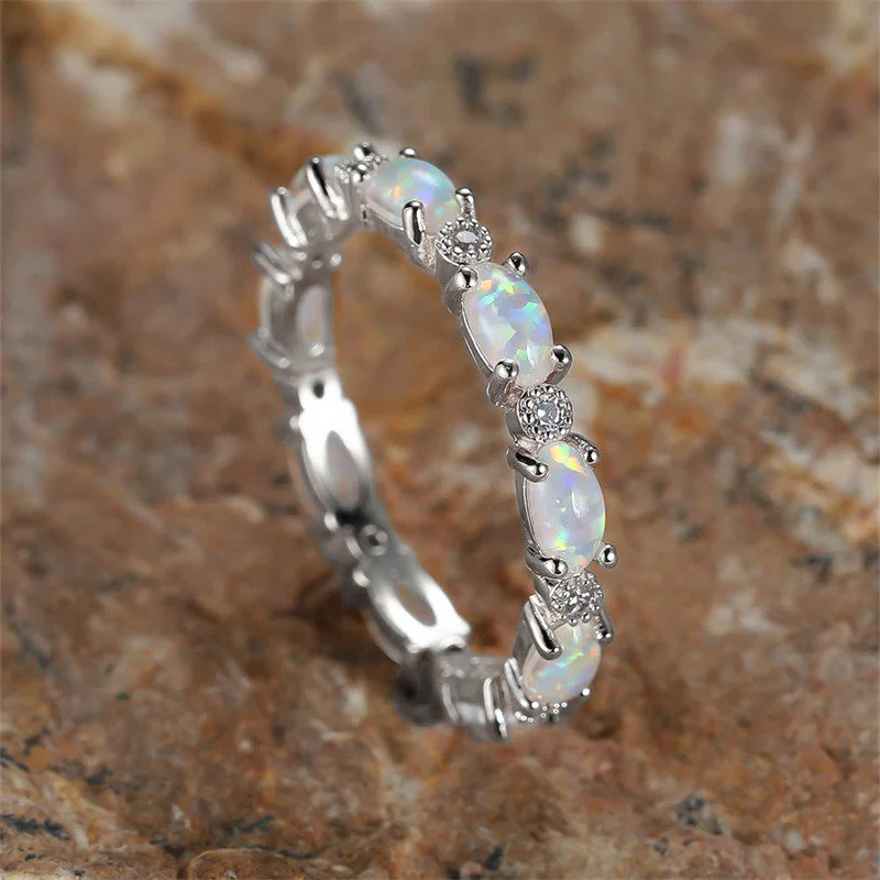 Eternity Fire Opal Ring - Image 26