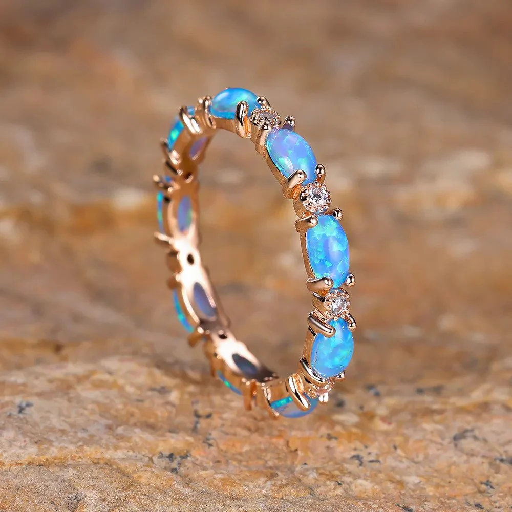 Eternity Fire Opal Ring - Image 27