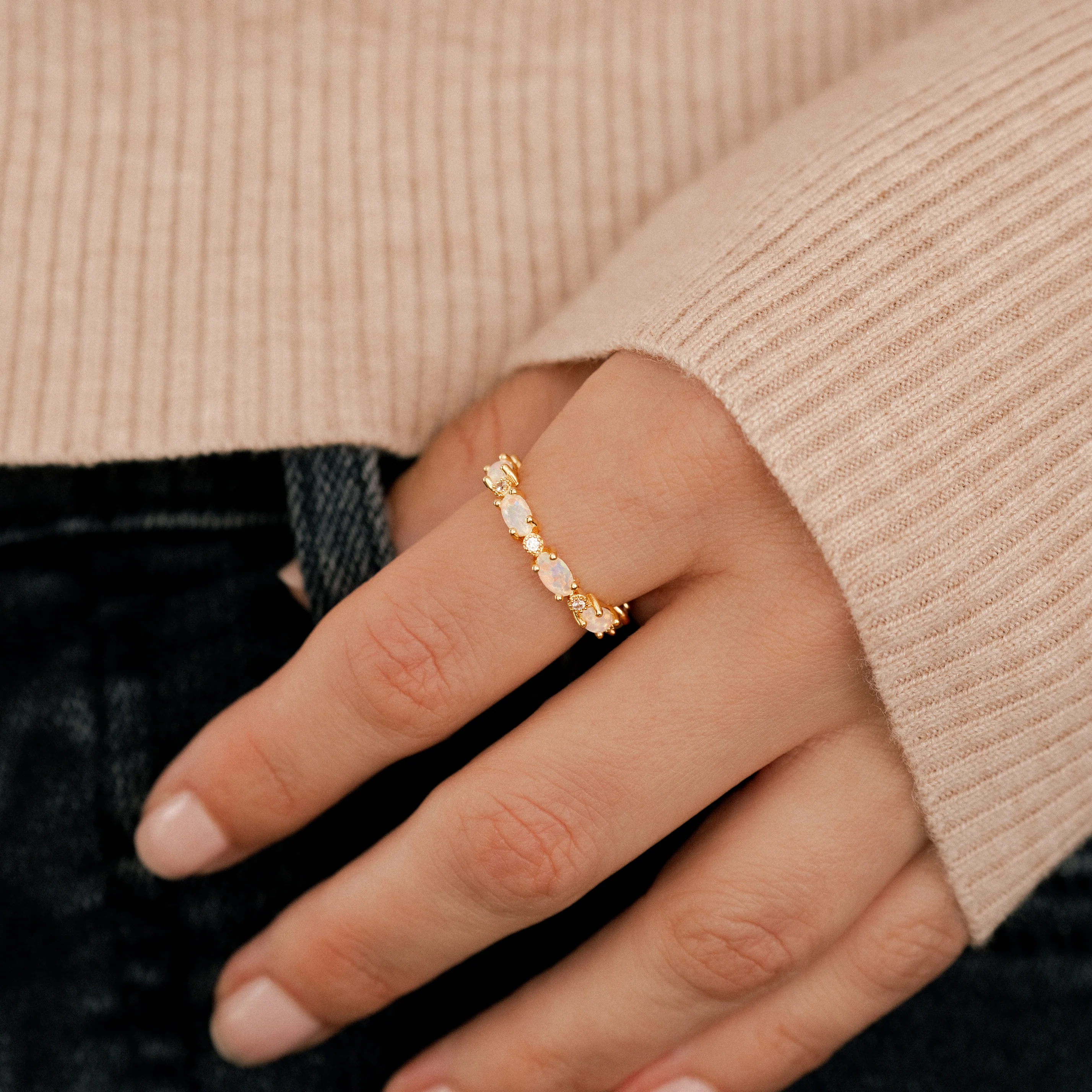 Eternity Fire Opal Ring - Image 52